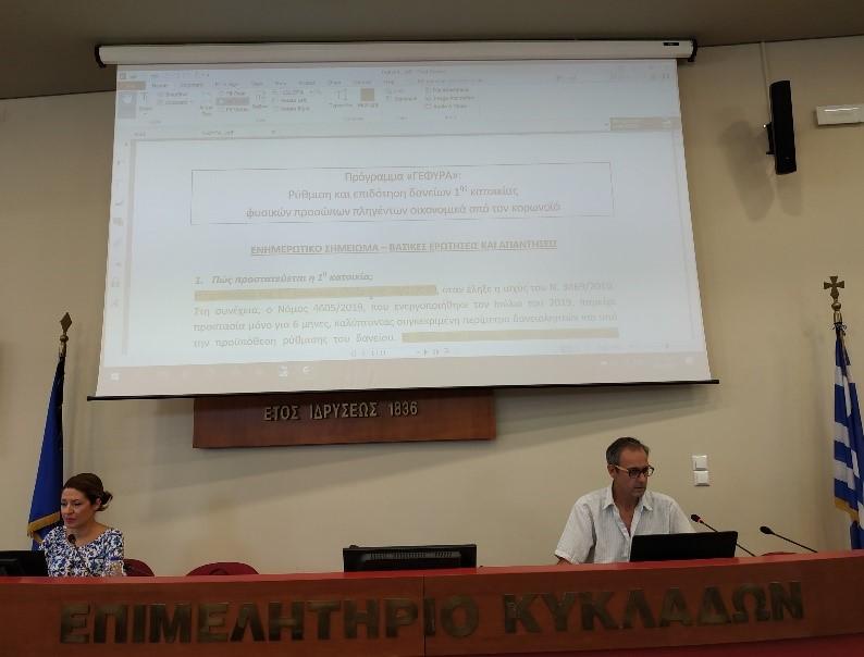 Ενημερωτική τηλεδιάσκεψη για το νέο πρόγραμμα κρατικής επιδότησης δανείων «Γέφυρα» από το Επιμελητήριο Κυκλάδων Ενημερωτική τηλεδιάσκεψη για το νέο πρόγραμμα κρατικής επιδότησης δανείων «Γέφυρα» από το Επιμελητήριο Κυκλάδων