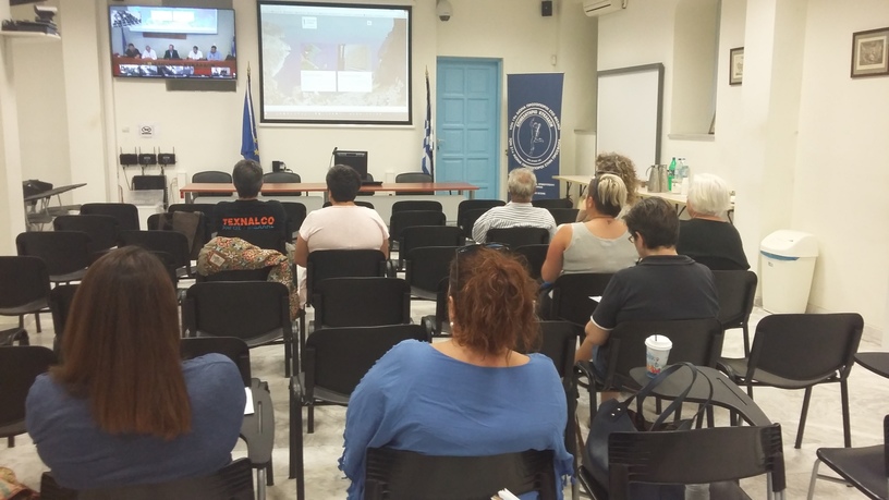 Γραφείο/συνεδριακή αίθουσα Επιμελητηρίου Κυκλάδων στην Τήνο