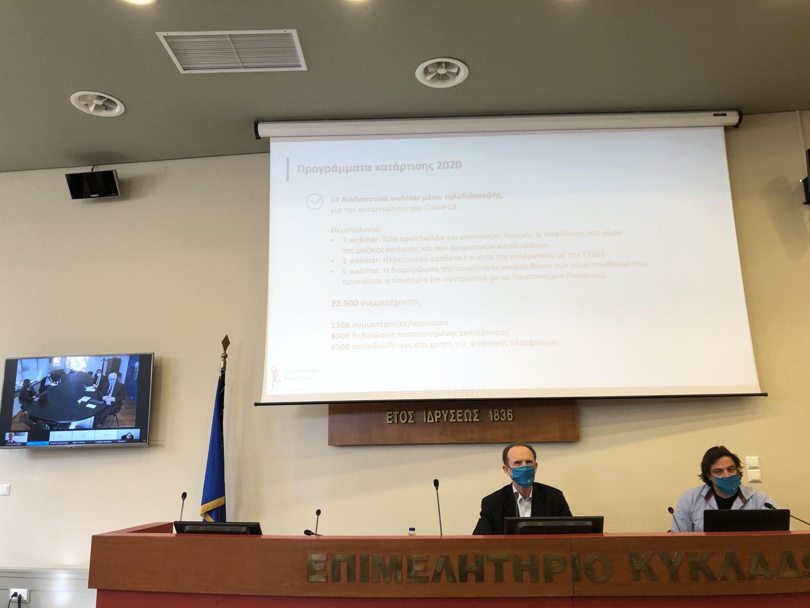 Ο Πρόεδρος του Επιμελητηρίου Κυκλάδων κ. Γιάννης Ρούσσος