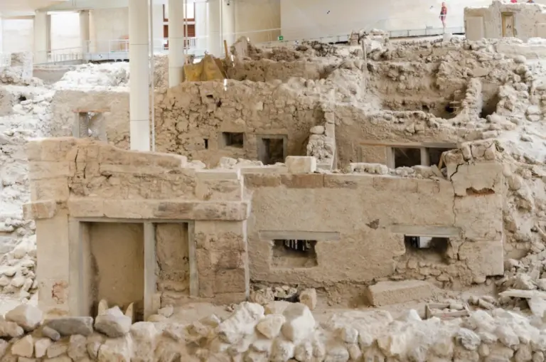 Archaeological site of Akrotiri Santorini