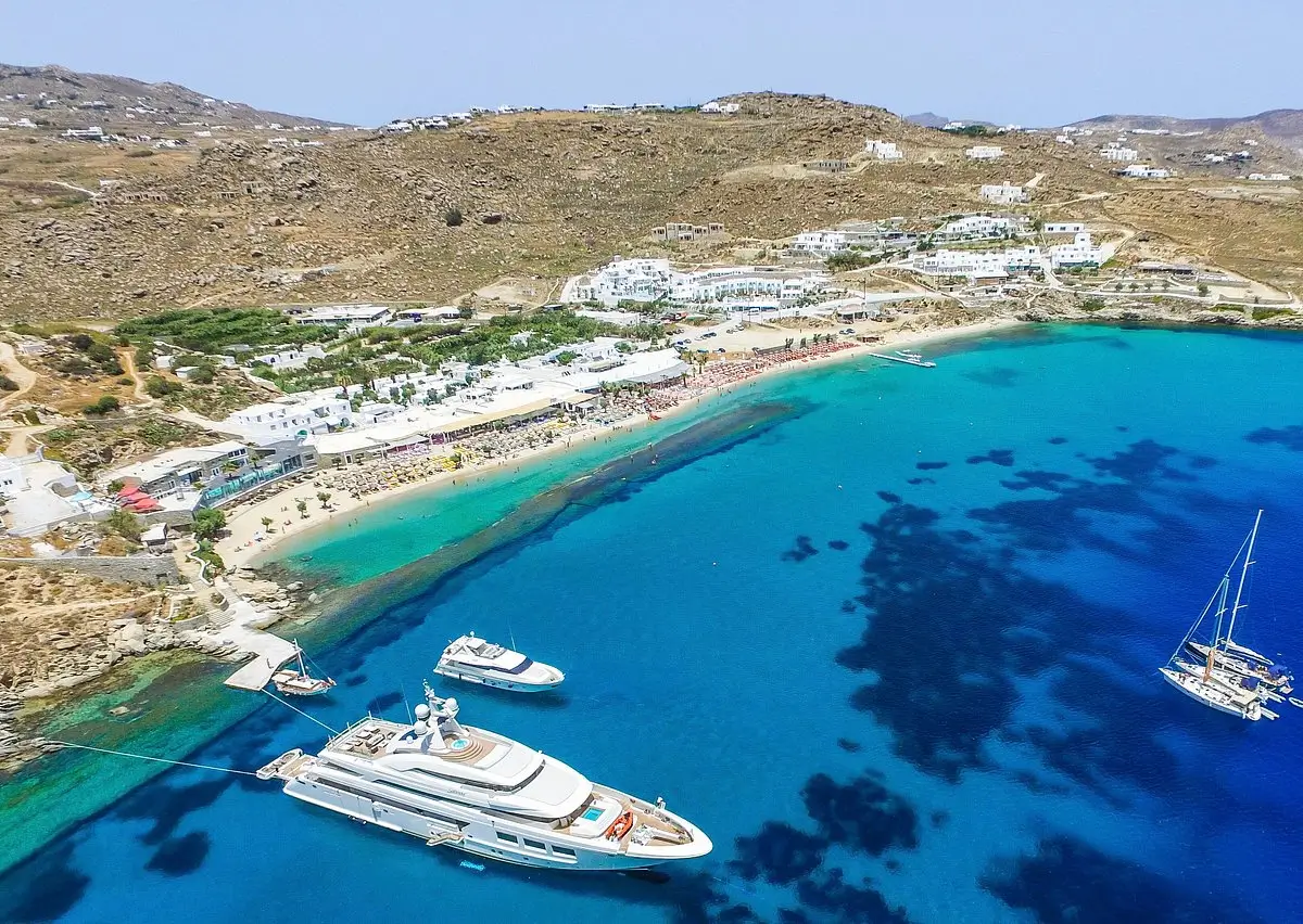 aerial view of paradise